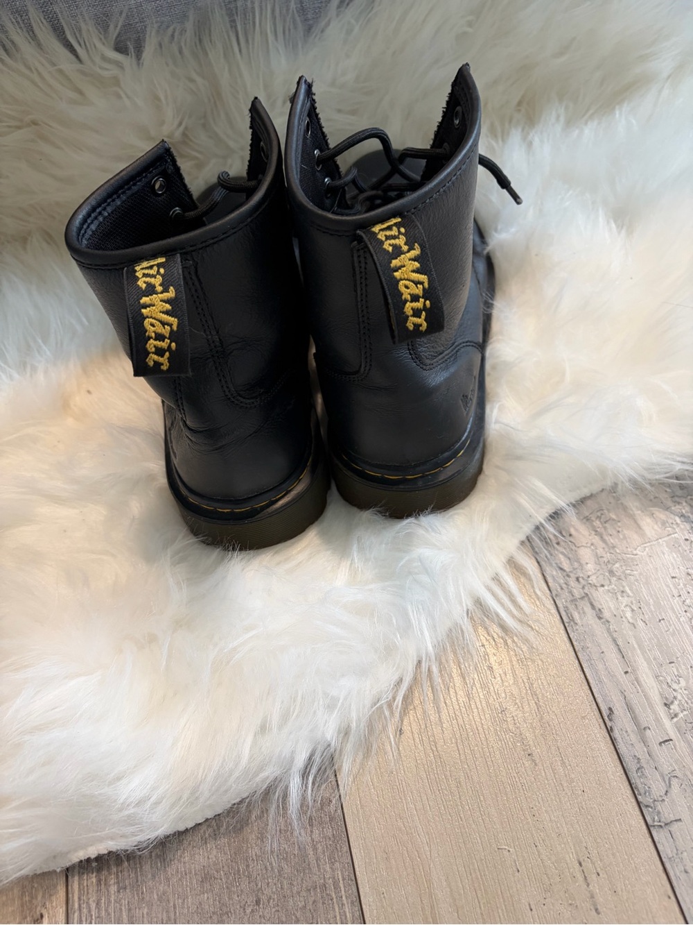 Dr. Martens Black Lace-Up Combat Boots - Picture 2 of 4